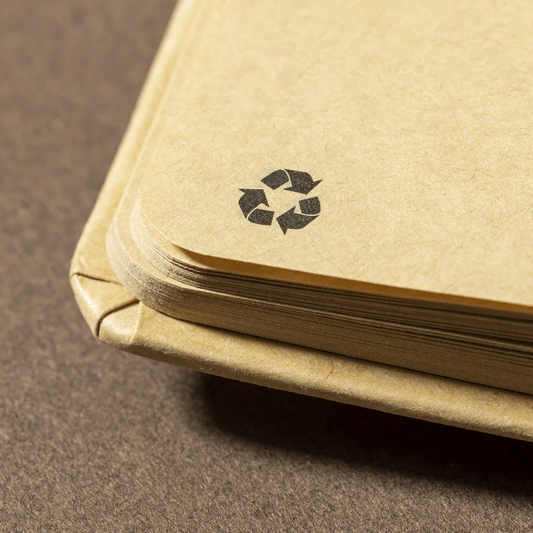Block notes Klamax, dettaglio dell'elastico e del segnalibro in tessuto