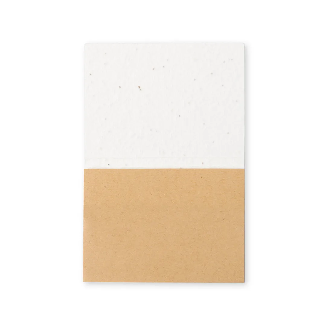 Bloc-notes Zomek aperto, con le note adesive in finitura kraft