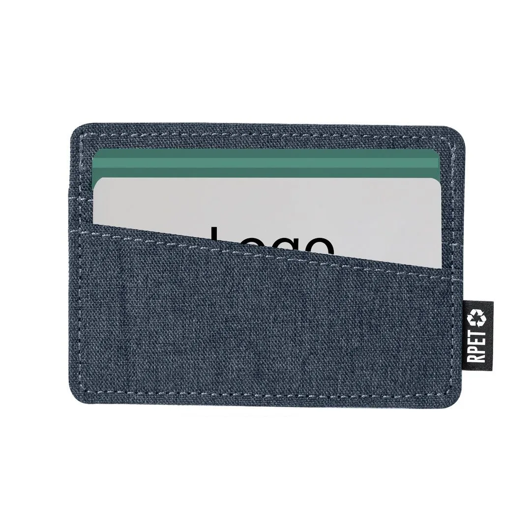 Porta carte Copek in RPET blu navy