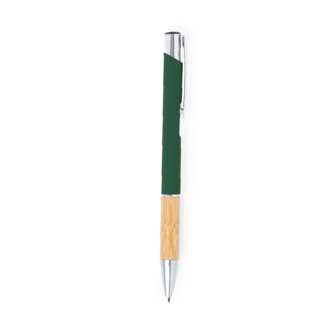 Penna a sfera Kolka, dettaglio del fusto in alluminio con finitura gommata