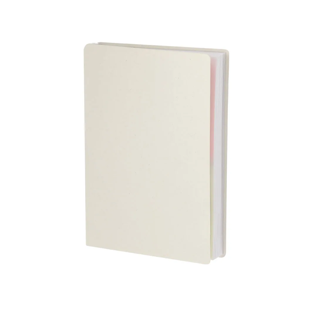 Block notes Tamar in cartone del latte riciclato con la penna nel supporto integrato