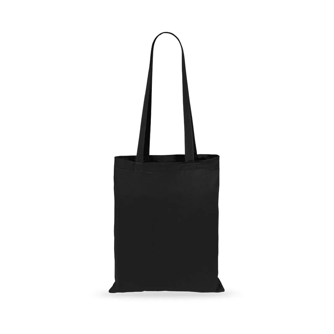 Borsa in cotone colorata nel colore nero