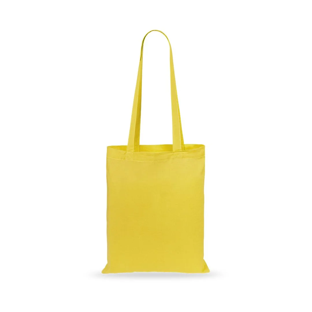 Borsa in cotone colorata nel colore giallo