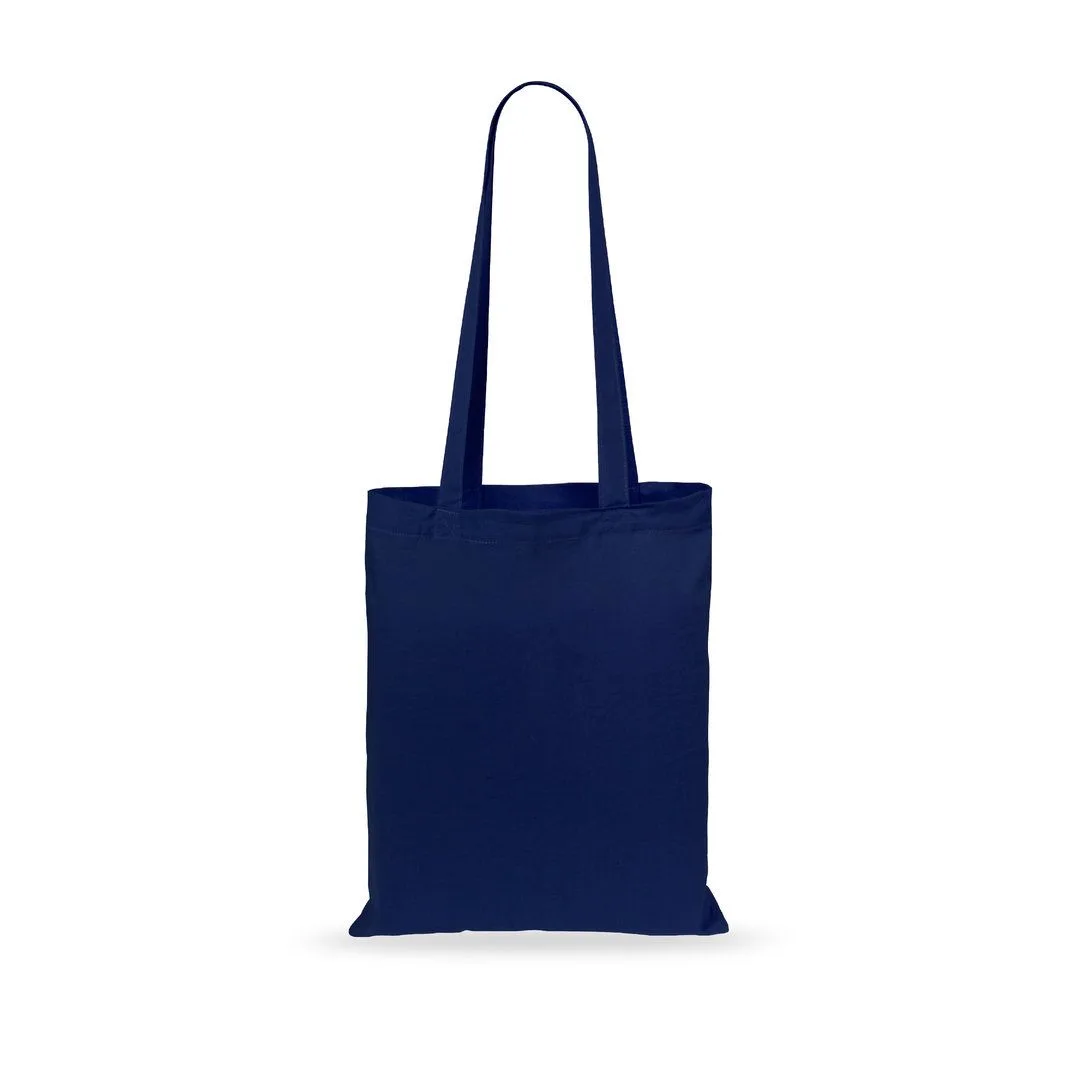 Borsa in cotone colorata nel colore blu navy