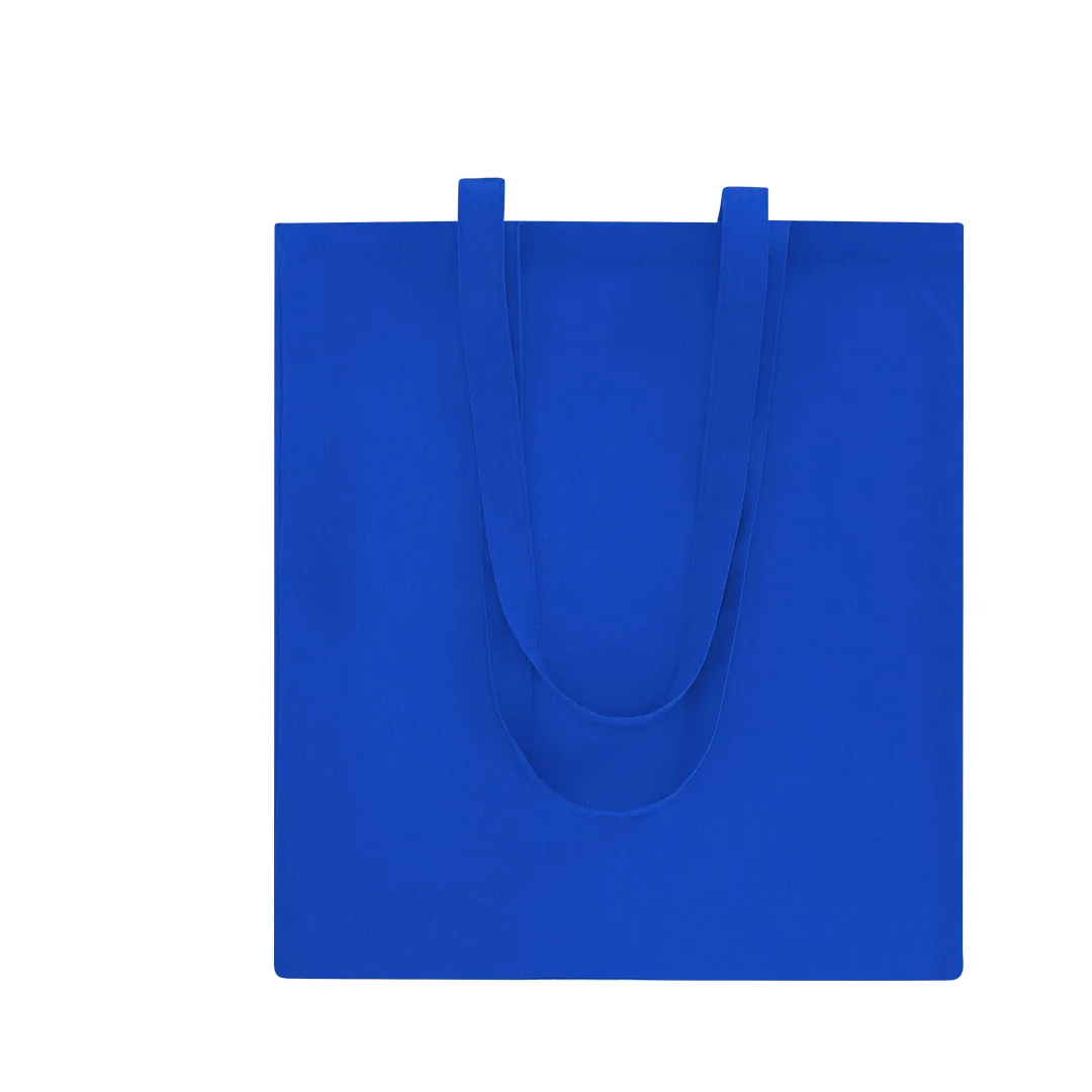 Borsa in cotone colorata Geiser, vista frontale su fondo bianco