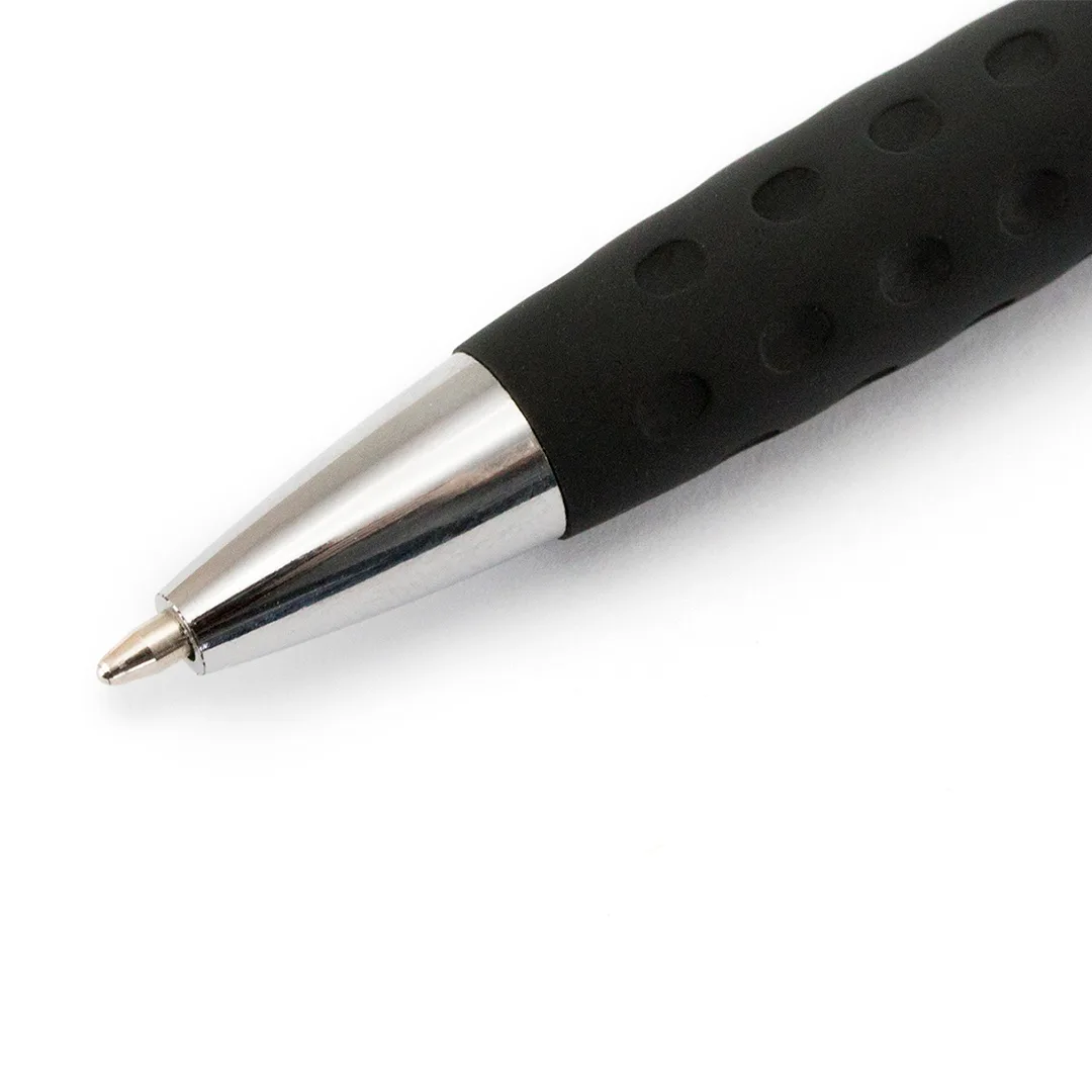 Penna touch Sagur bicolore con finiture in argento, vista intera