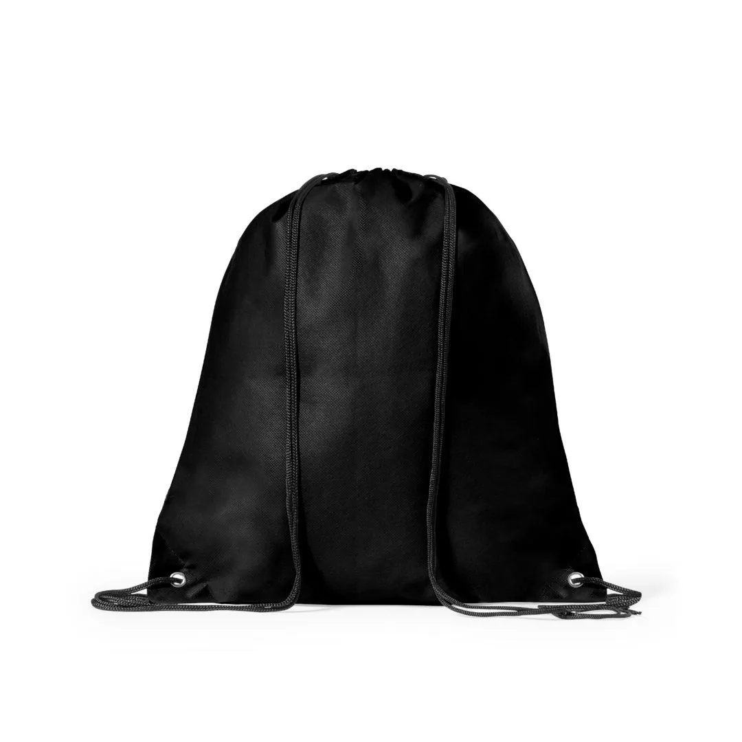 Sacca in TNT con coulisse nel colore nero