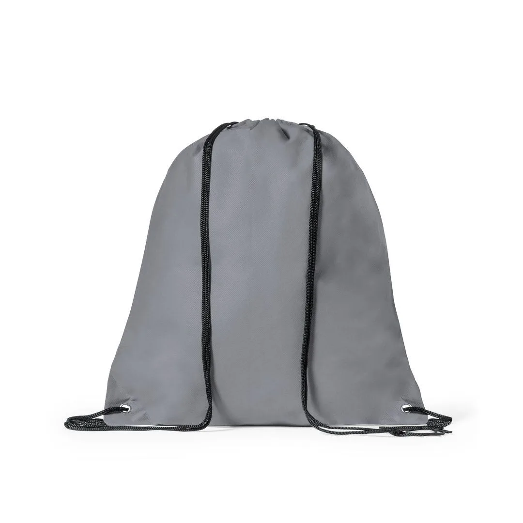 Sacca in TNT con coulisse nel colore grigio