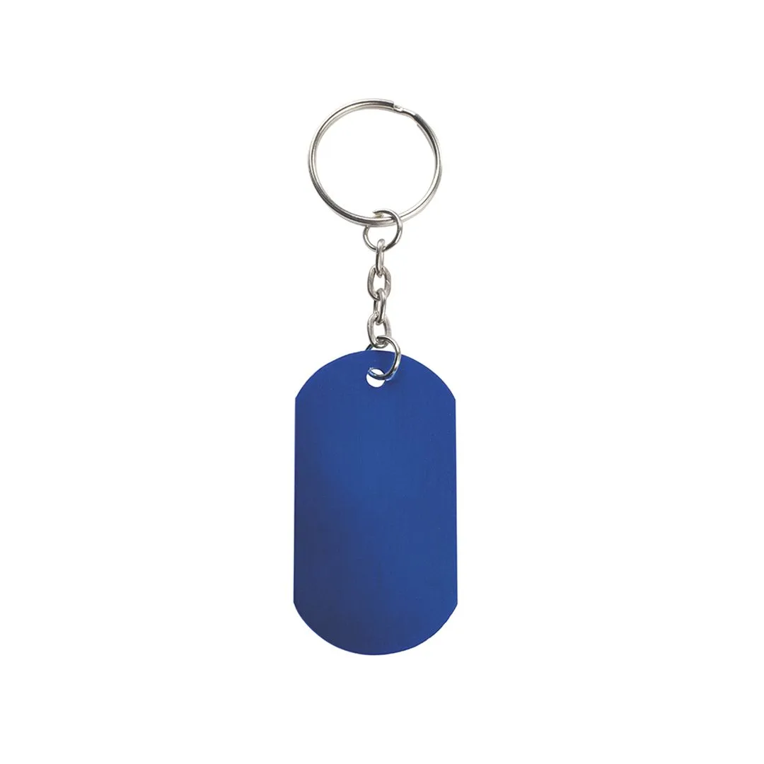Portachiavi Nevek in alluminio blu