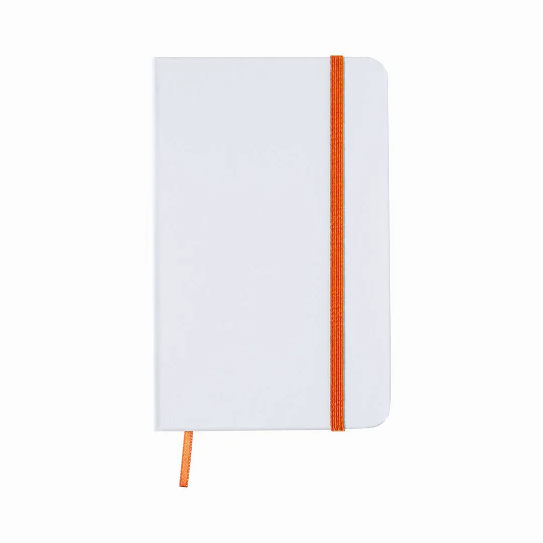 Block Notes Yakis nel colore bianco / arancione
