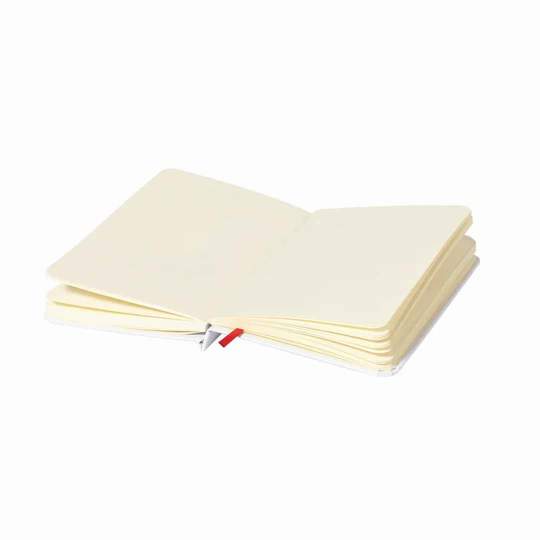 Block notes Yakis, dettaglio del segnalibro in tessuto coordinato
