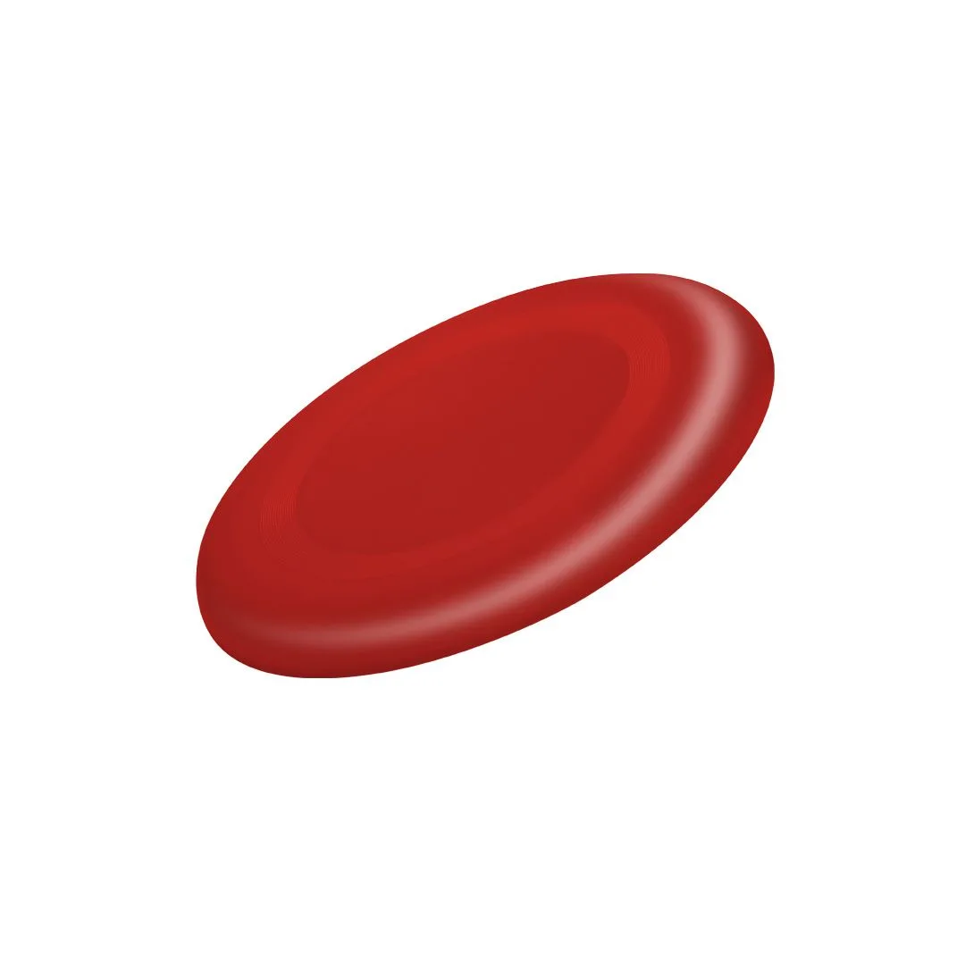 Frisbee da 23 cm stampato con il vostro logo nel colore rosso