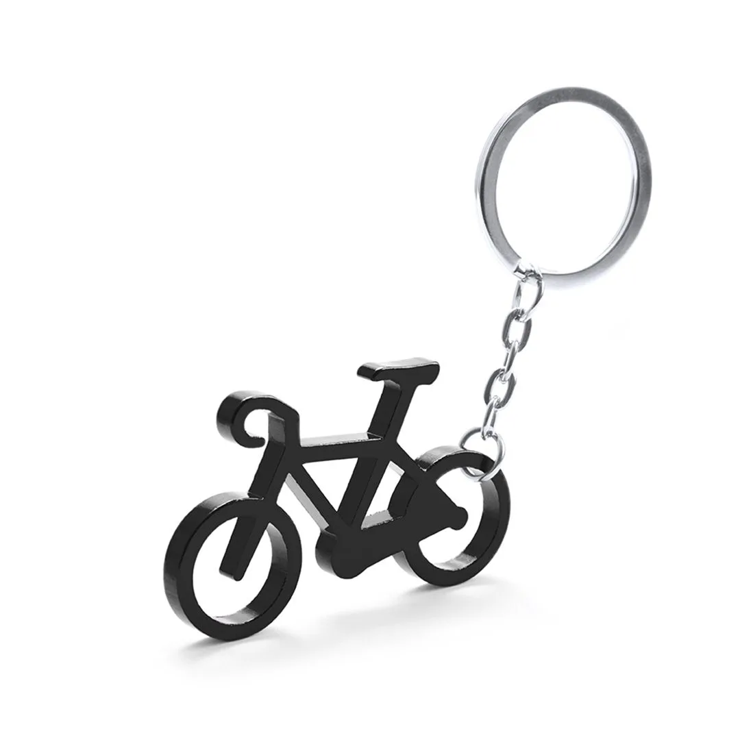 Portachiavi bicicletta Ciclex in alluminio nero