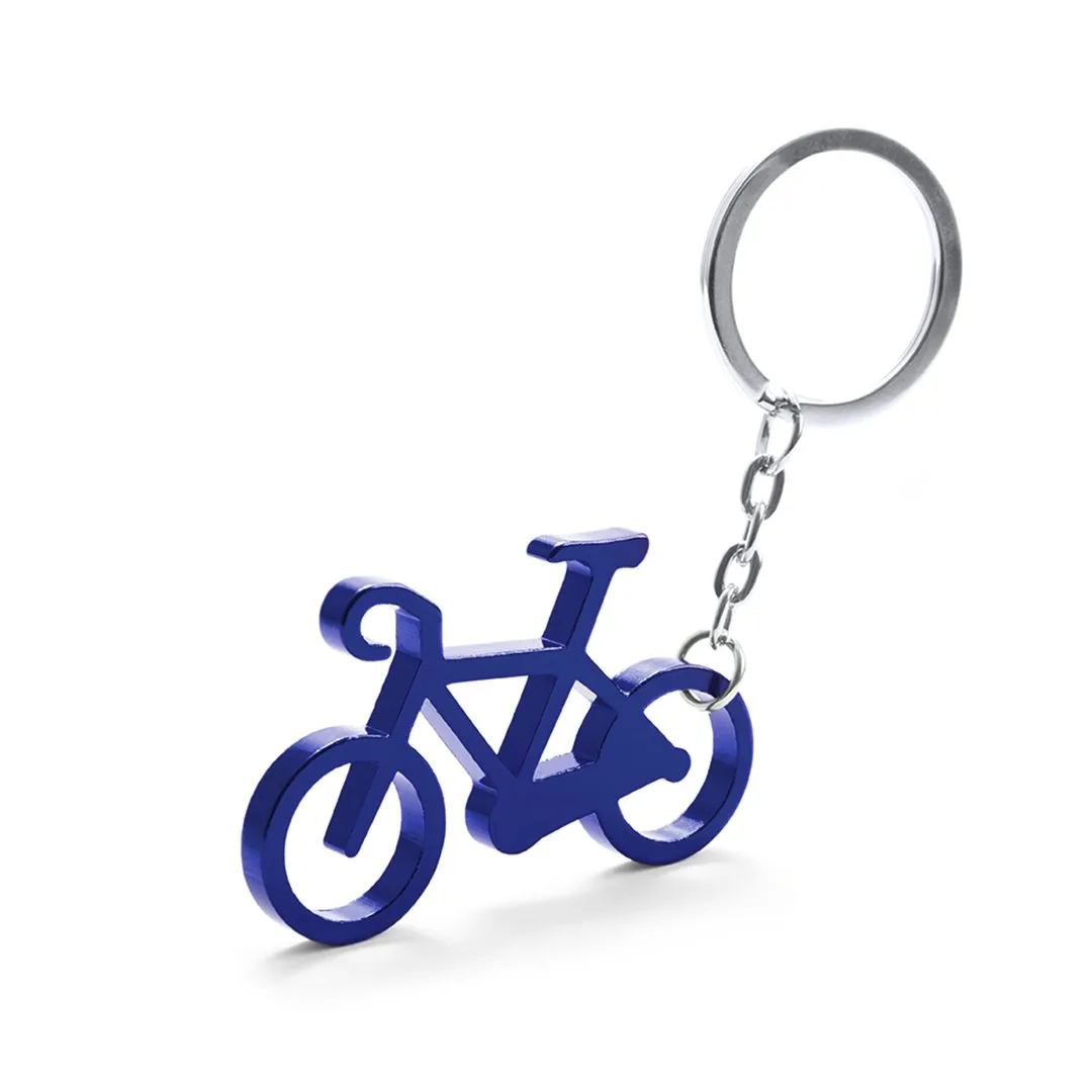Portachiavi bicicletta Ciclex in alluminio blu