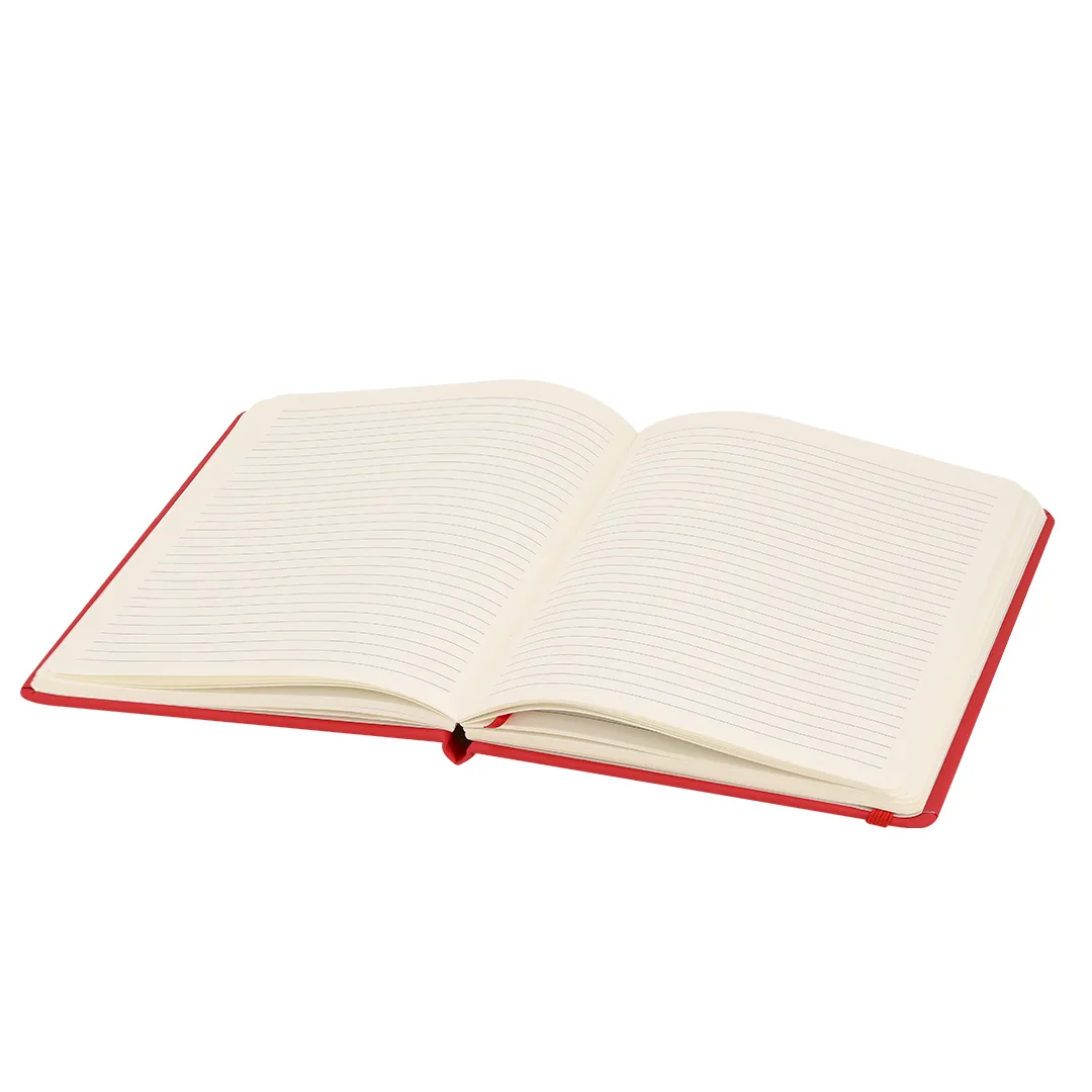 Block notes Ciluxlin A5 con copertina morbida ed elastico di chiusura, vista frontale