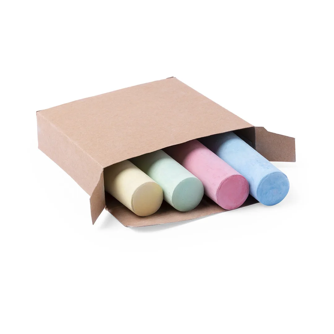 Set Gessetti Remix, scatola di cartone riciclato con quattro gessi XL