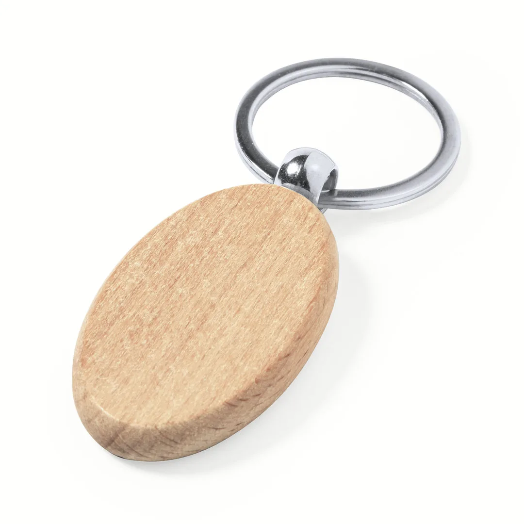 Portachiavi Pelton in legno di faggio naturale, versione rettangolare