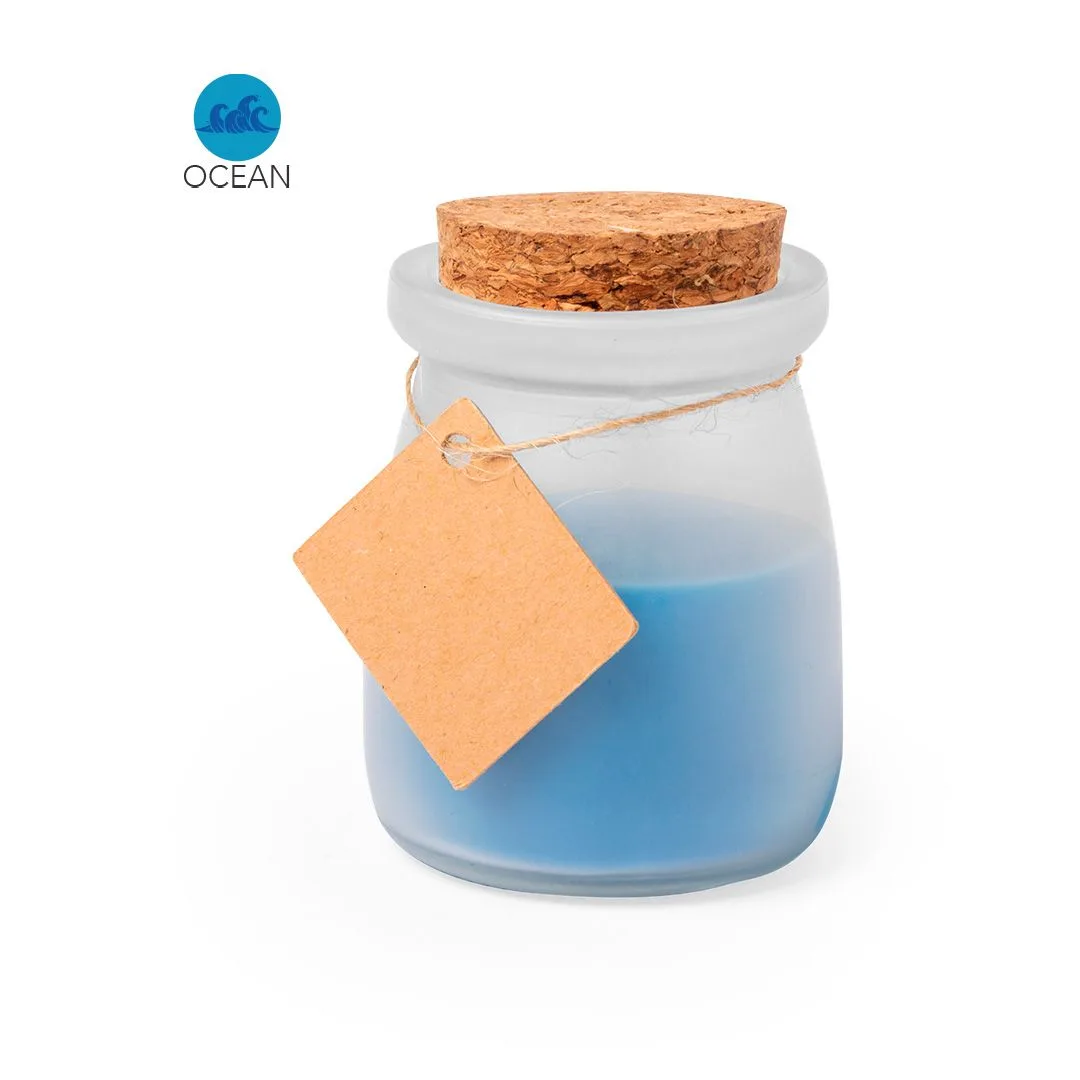 Candela Aromatica Tepor nel colore blu