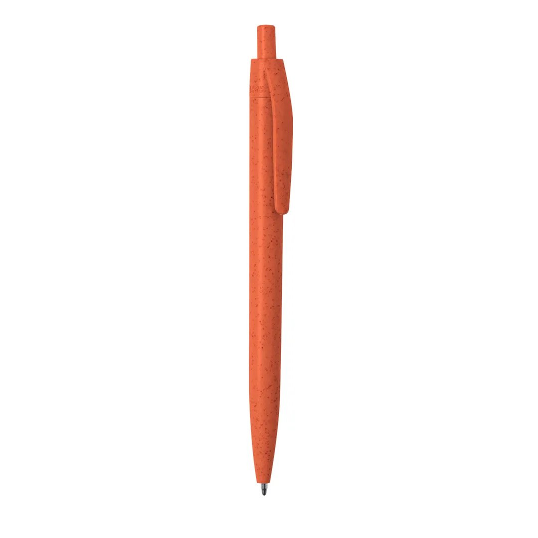 Penna a sfera Wipper in canna di grano, su fondo bianco