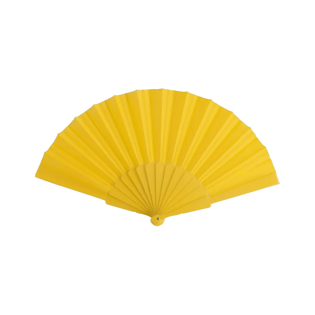 Ventaglio Tela nel colore giallo