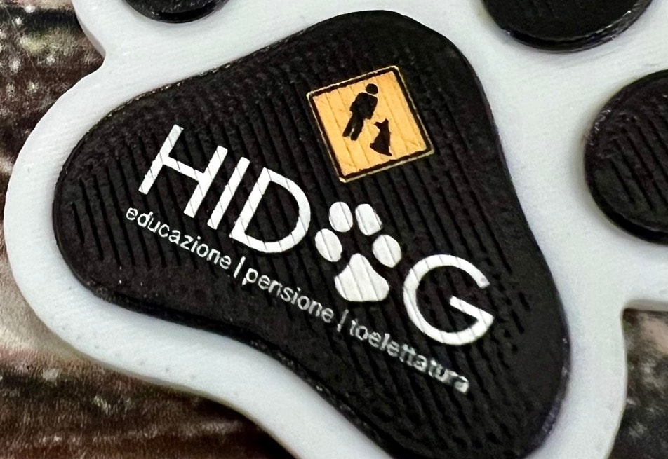 Portachiavi a zampa stampato in 3D per HIDOG